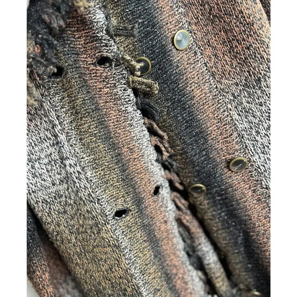 Cabi Frontier Cardigan Sweater Double Breasted Size Small Silk Blend Cowl Womens - Picture 4 of 7